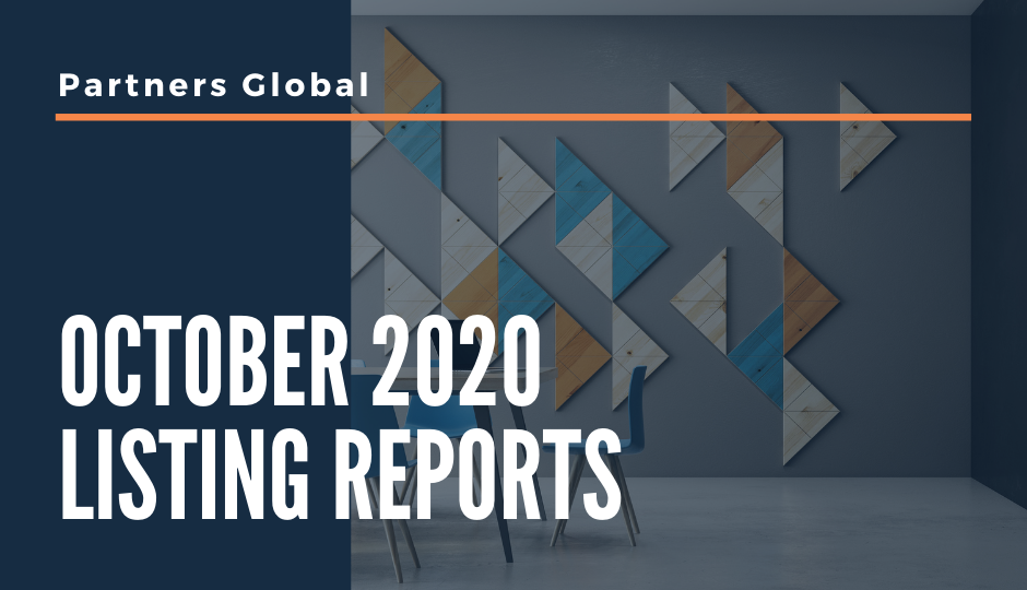 October 2020 Listing Reports