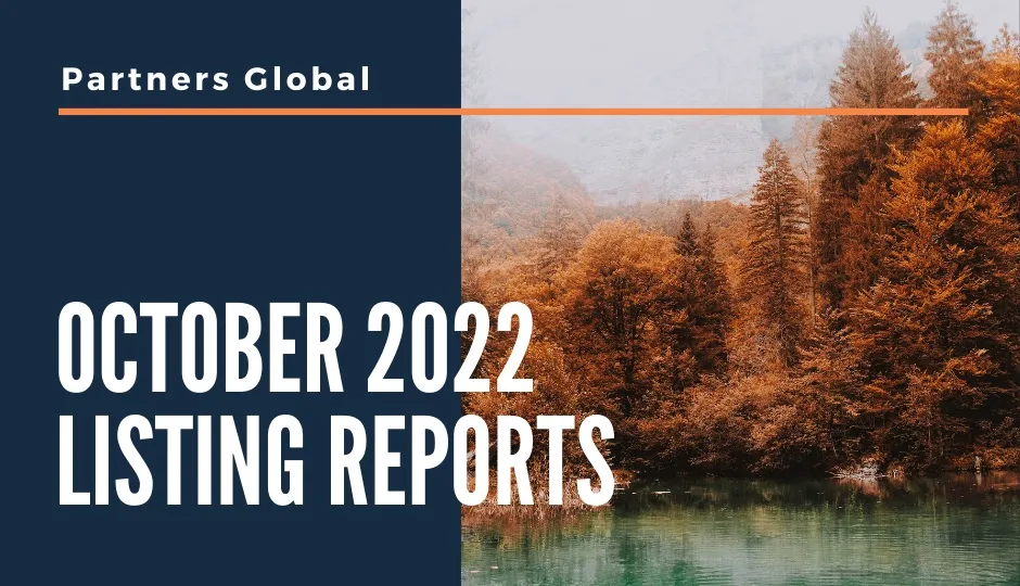 October 2022 - Listing Reports