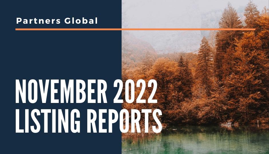 November 2022 Listing Reports