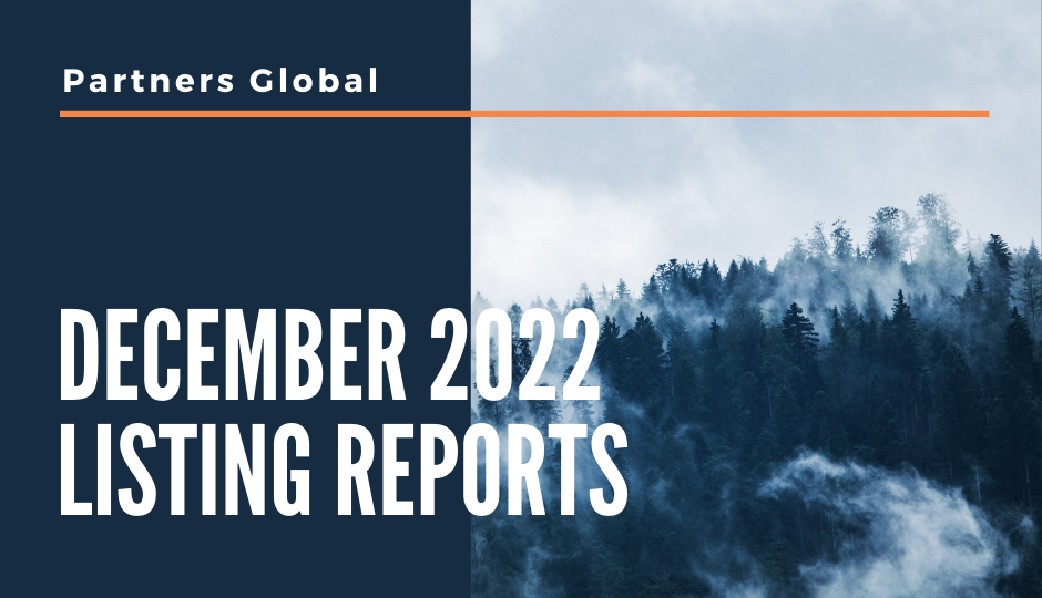 December 2022 - Listing Reports
